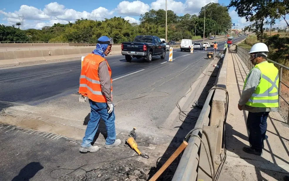BR-153 tem interdição parcial após nova obra em ponte entre Goiânia e Aparecida