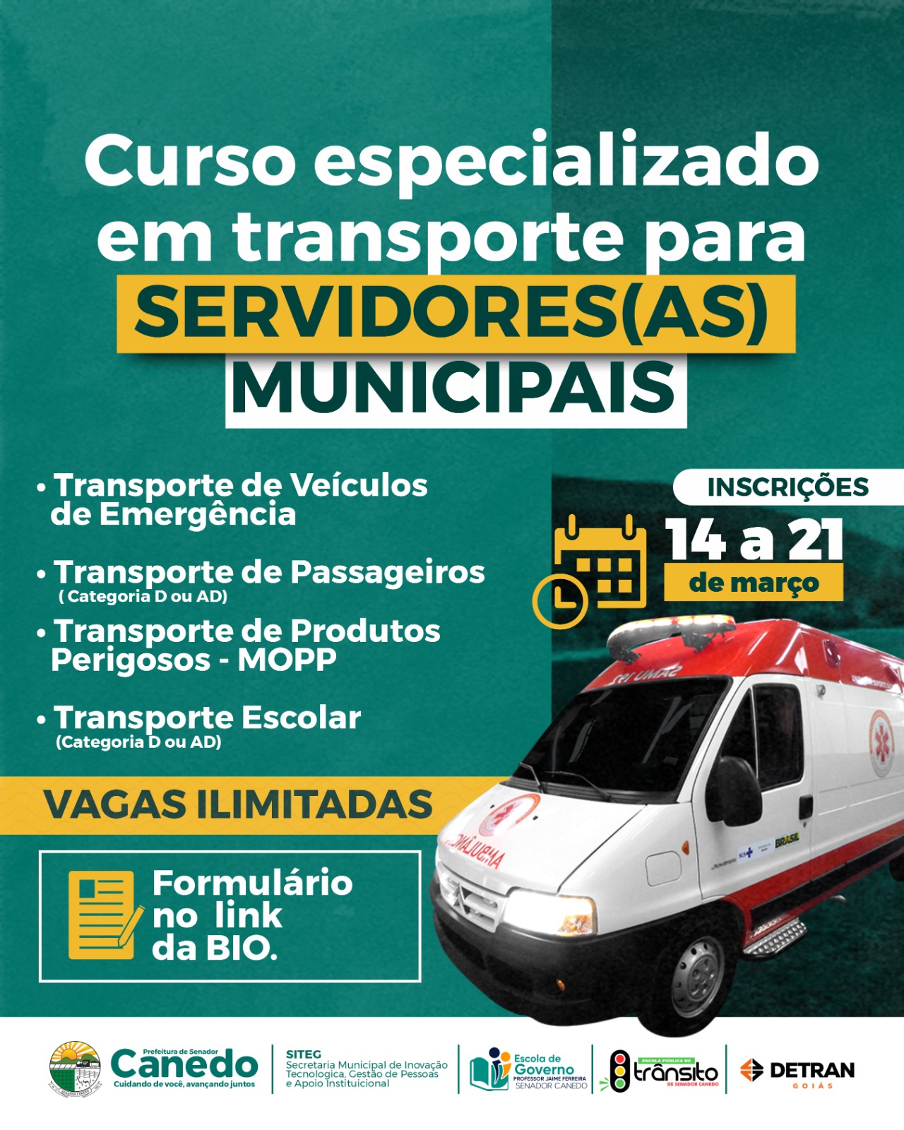 Prefeitura de Senador Canedo investe em curso para capacitação dos servidores público municipais