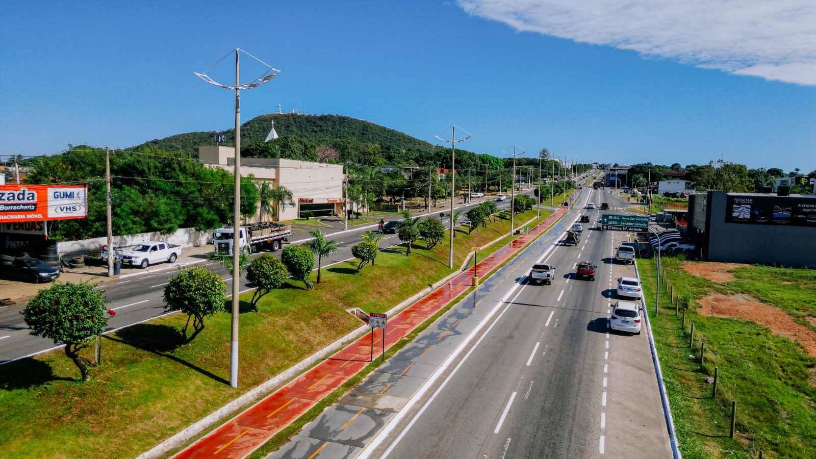 Prefeitura de Senador Canedo revitaliza sinalização da Avenida Dom Emanuel